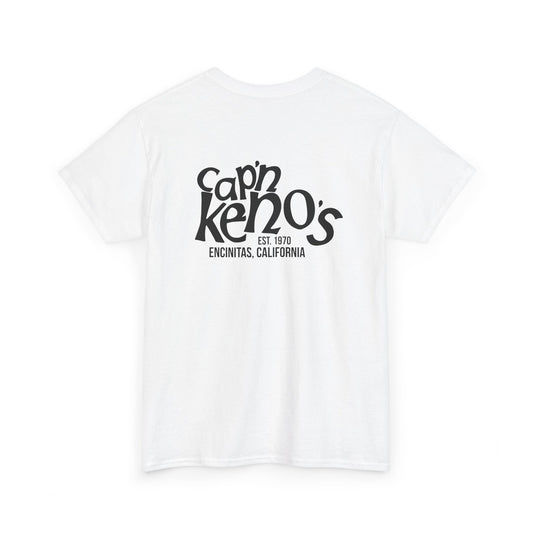 Classic Captain Keno's T-Shirt - White/Black