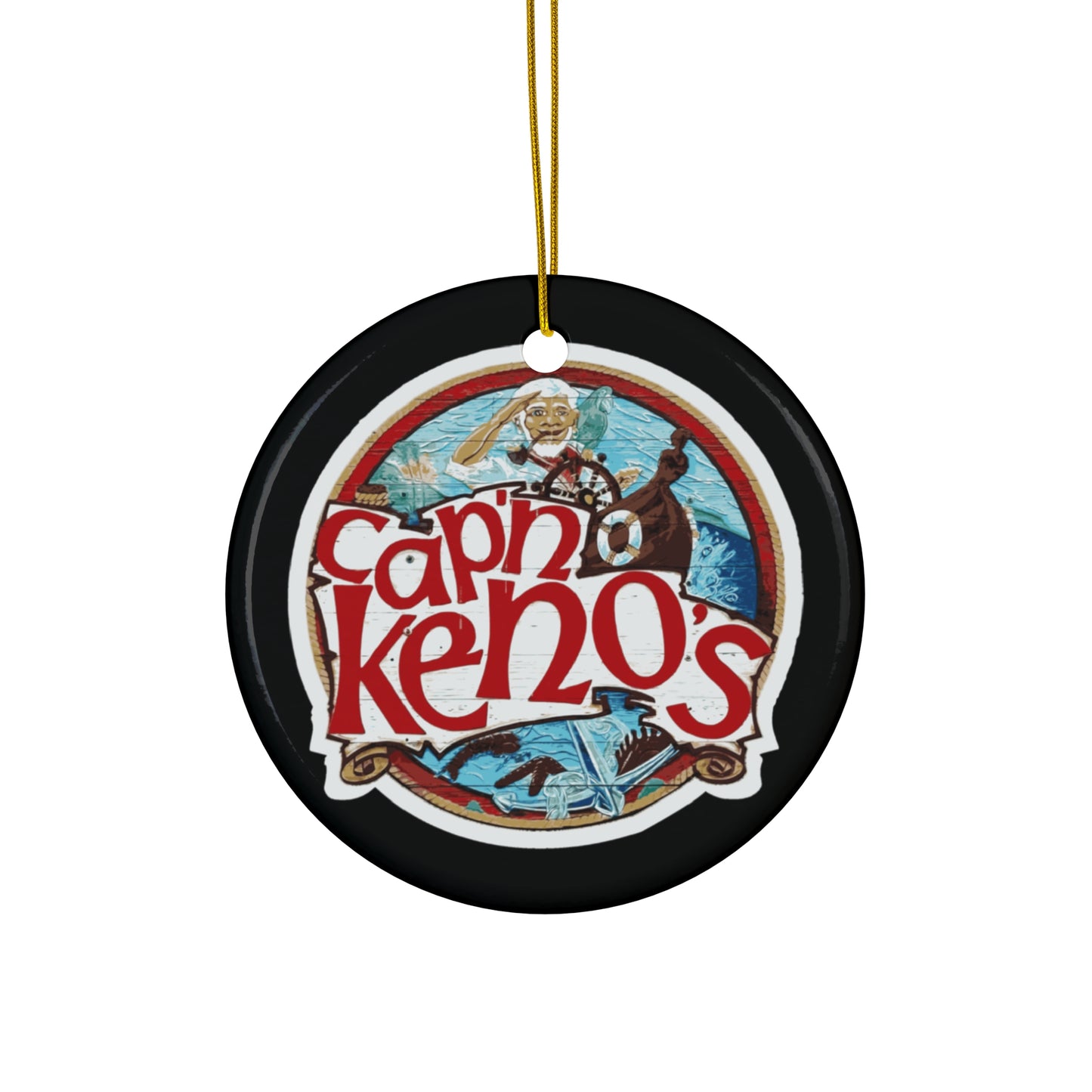 Captain Keno's Ceramic Ornament