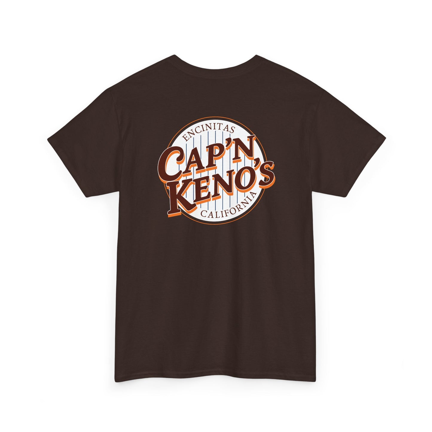 Pinstripe Pads Captain Keno's T-Shirt - Brown