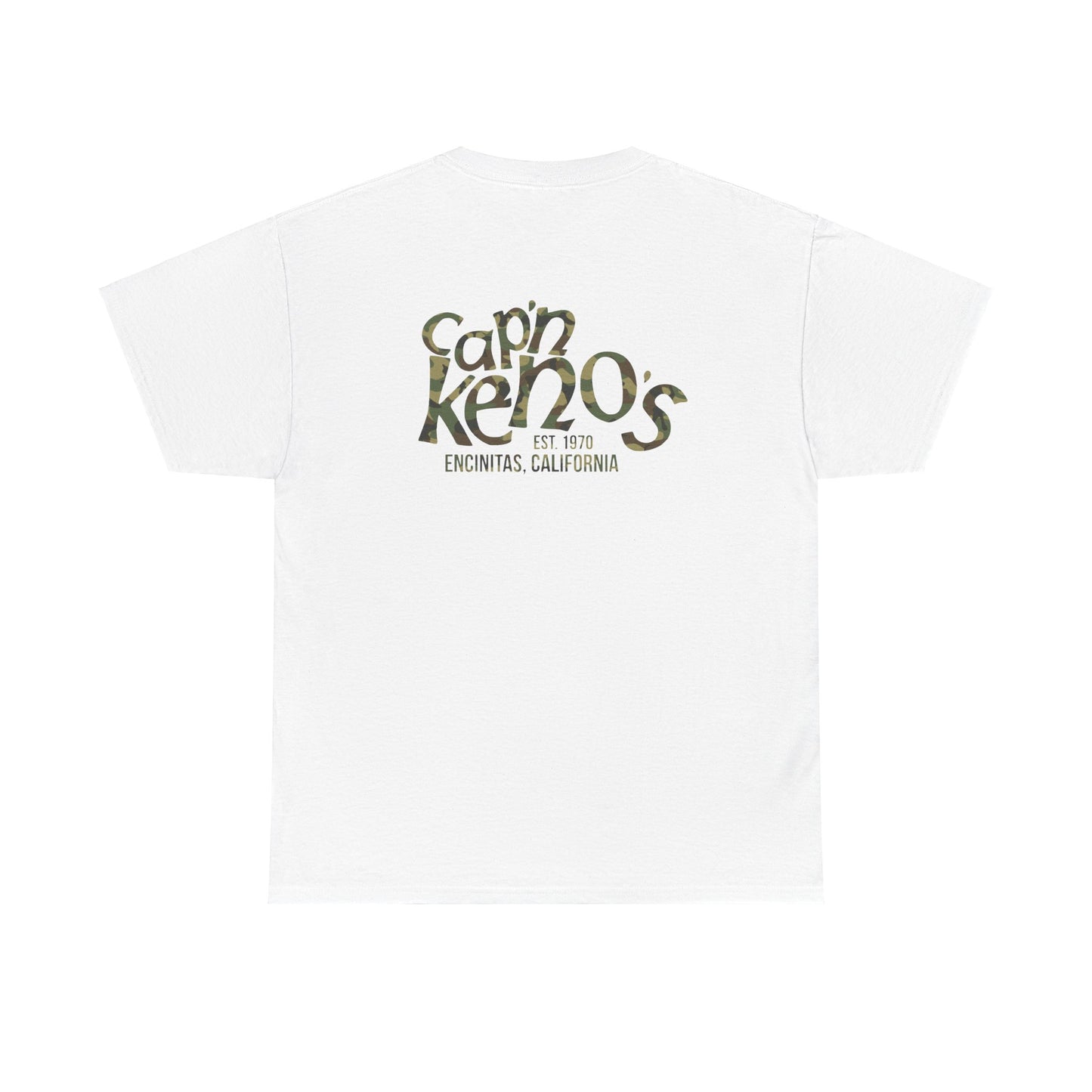 Classic Captain Keno's T-Shirt - White/Camo