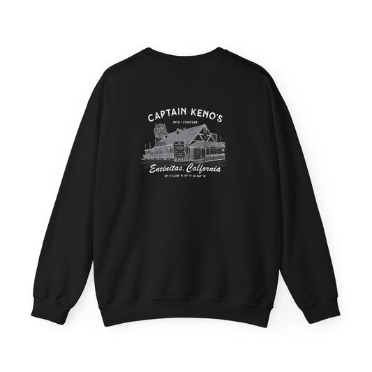 Captain Keno's Building Crewneck - Black