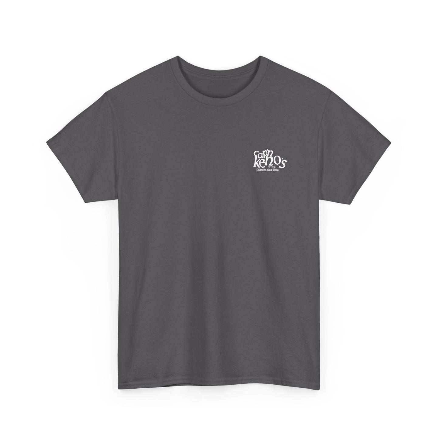 Classic Captain Keno's T-Shirt - Charcoal/White