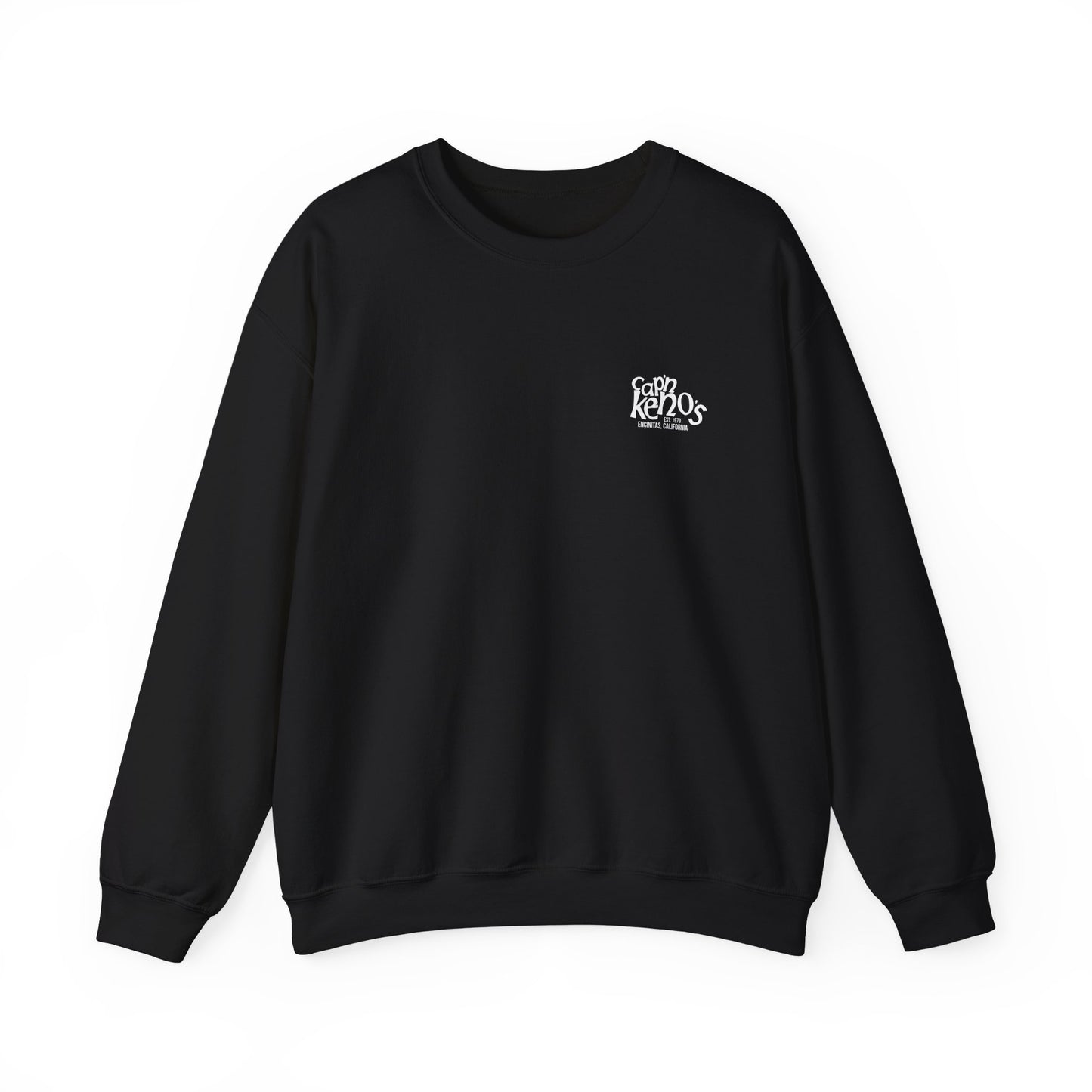 Classic Captain Keno's Crewneck Sweatshirt - Black