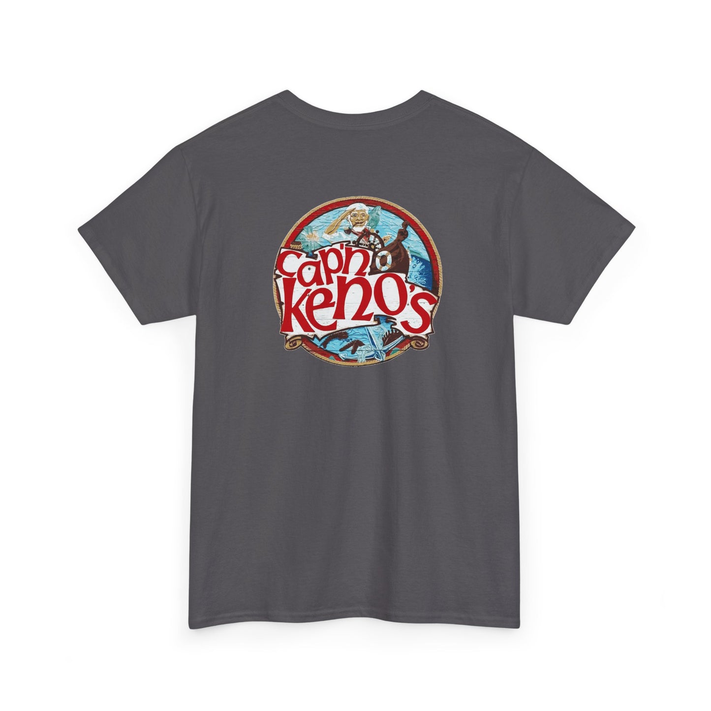 Captain Keno's T-Shirt Sign Logo - Grey