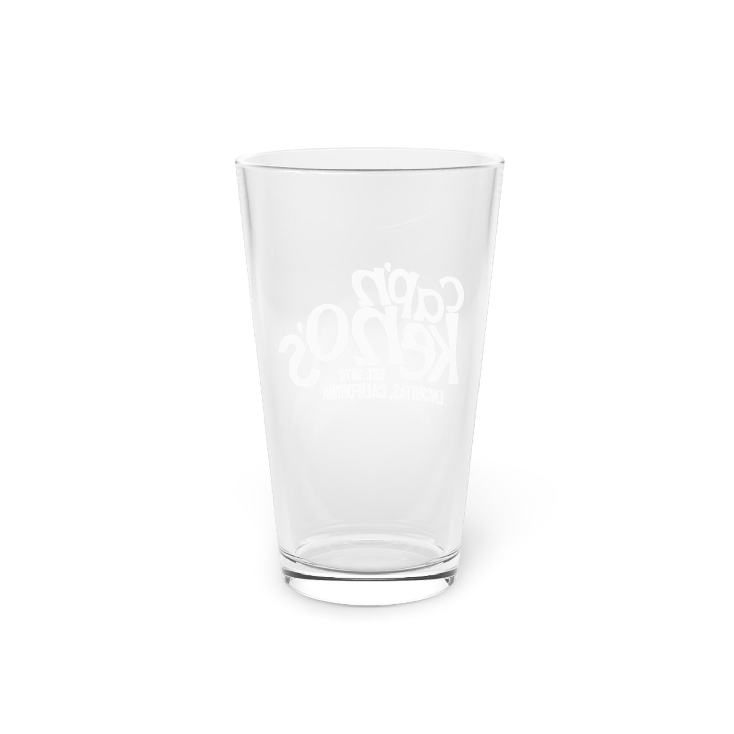 Classic Captain Keno's Pint Glass