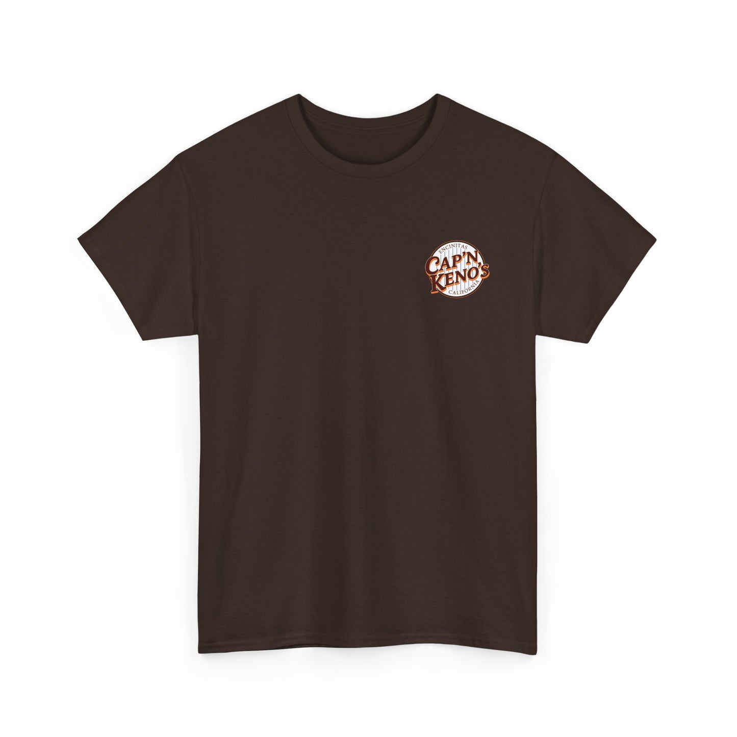 Pinstripe Pads Captain Keno's T-Shirt - Brown