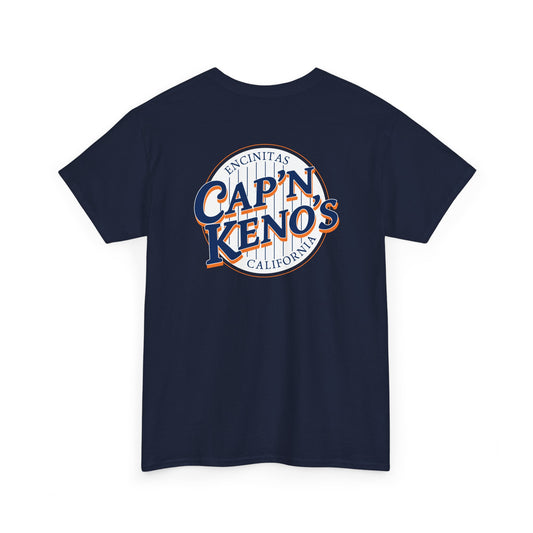 Pinstripe Pads Captain Keno's T-Shirt - Navy