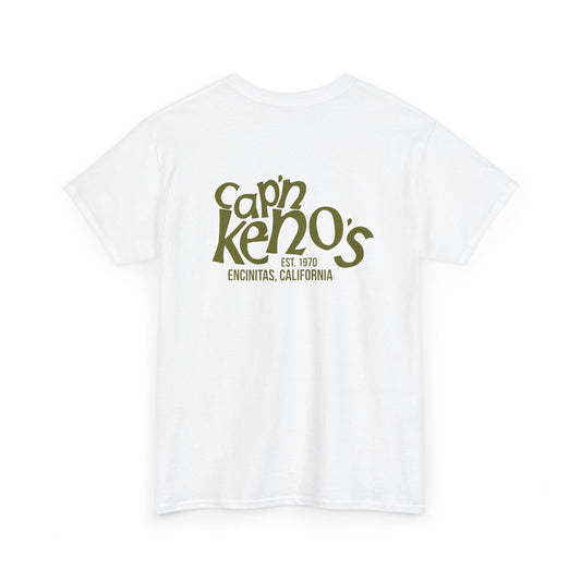 Classic Captain Keno's T-Shirt - White/Green