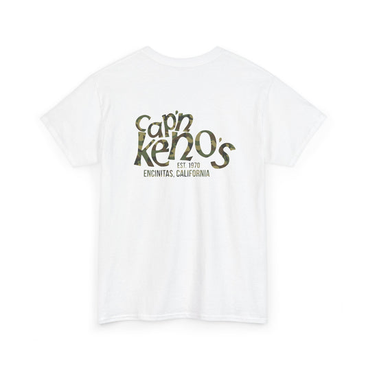 Classic Captain Keno's T-Shirt - White/Camo