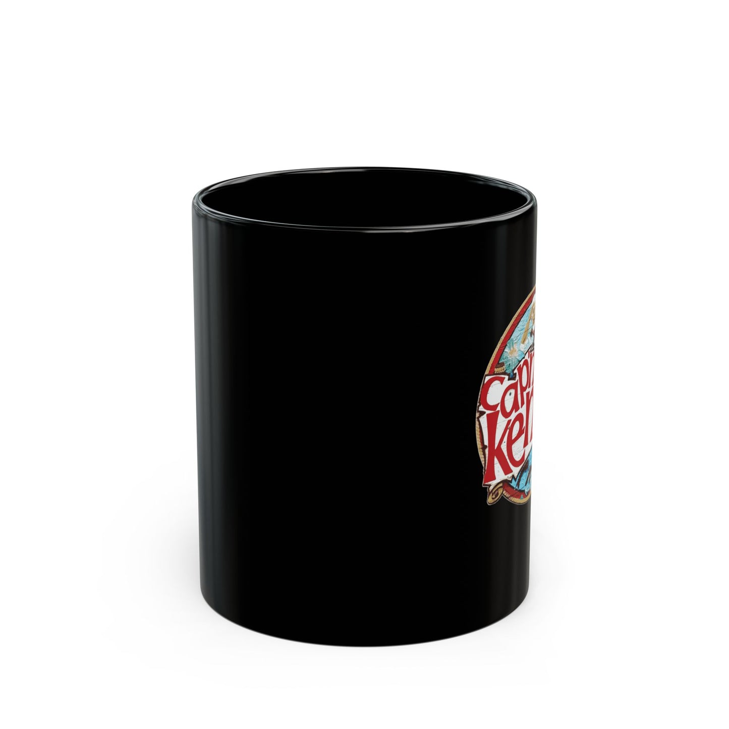 Captain Keno's Mug Sign Logo - Black